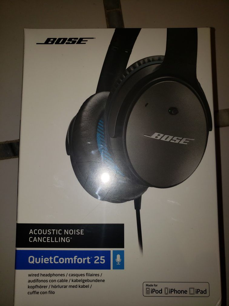 Bose noise cancelling quiet comfort25 headphones