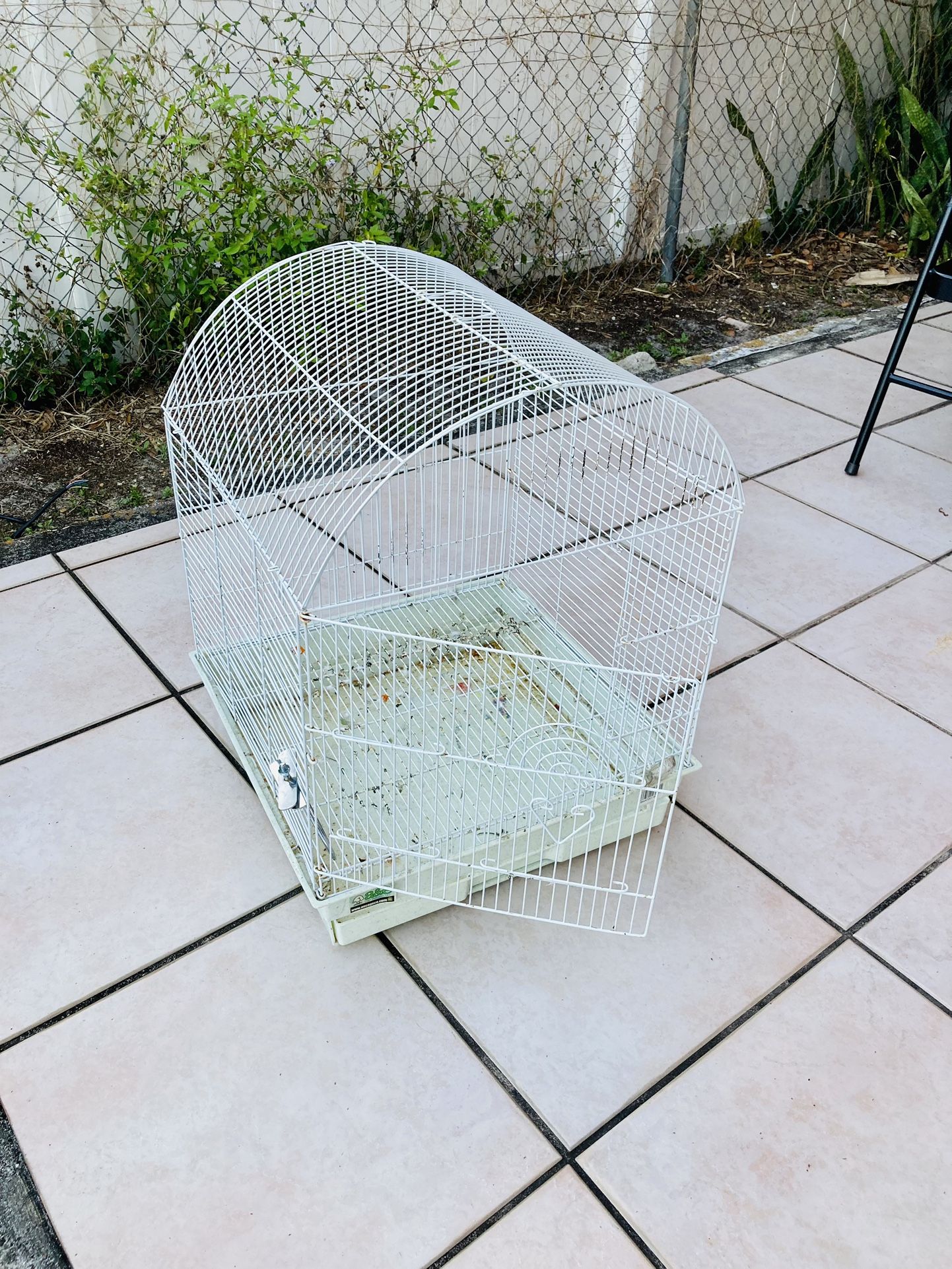 Large White Bird Cage