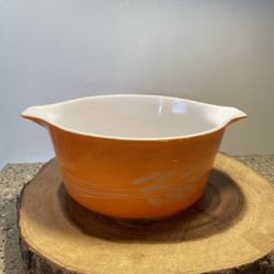 Vintage Pyrex Dish With Wheat Print