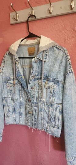American Eagle Hooded Denim Jacket