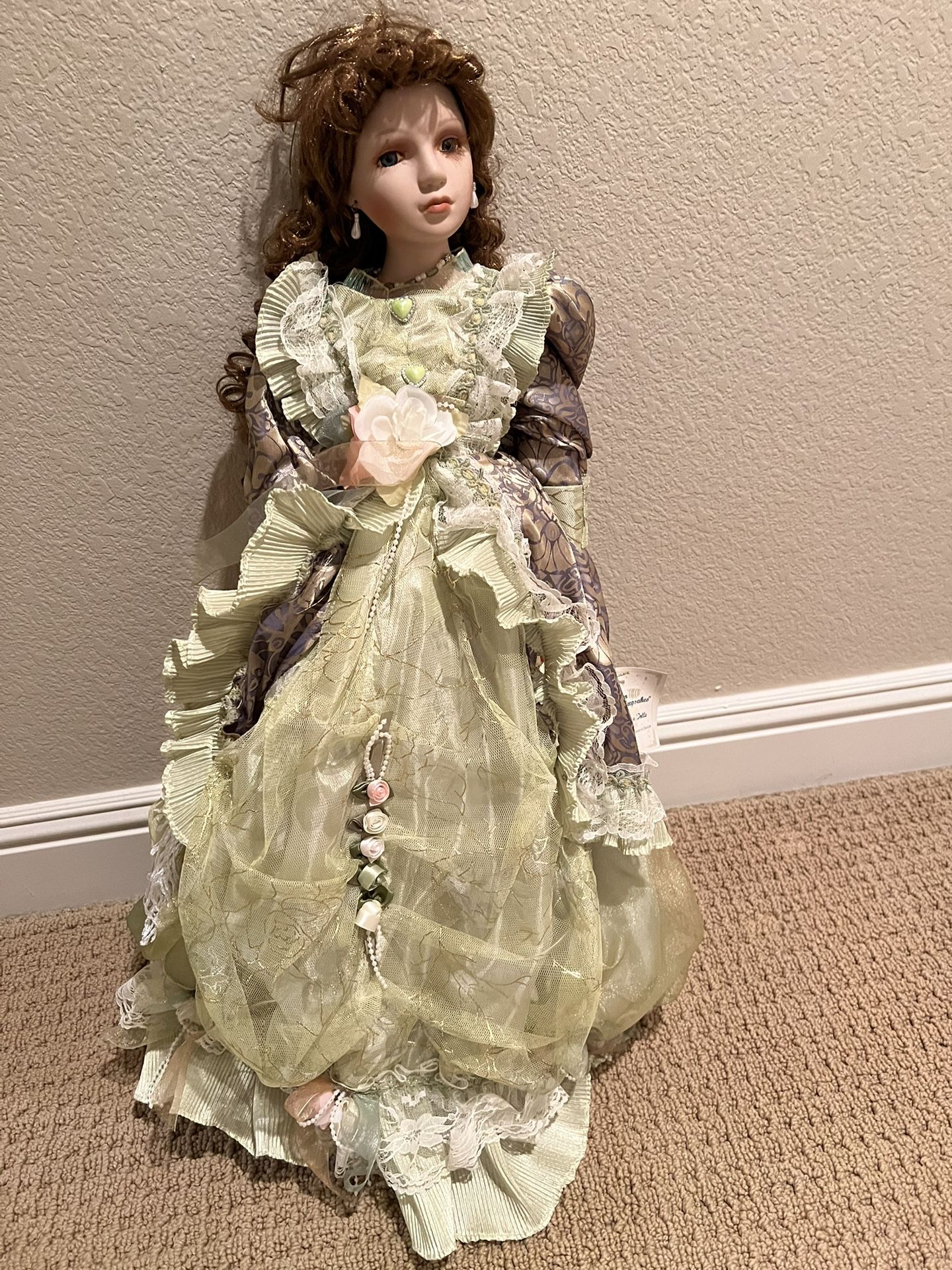 Golden Keepsake Heirloom Porcelain Doll