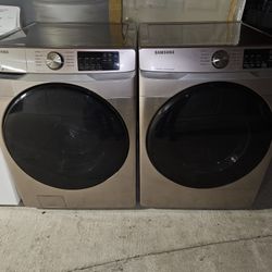 Samsung Commercial Washer And Dryer Front Loader Set 