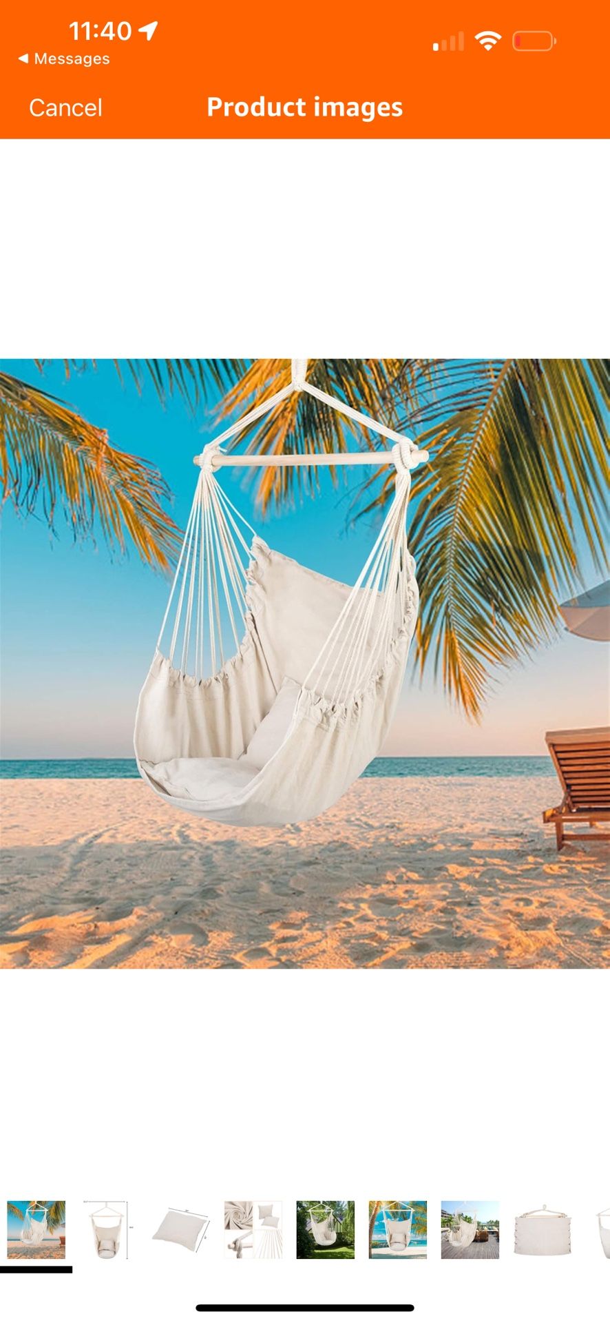 Indoor & Outdoor Patio Hanging Swing Chairs,Large Hanging Swing Hammock Chairs,Cotton Woven Swing Chair,Comfortable Porch Swing Chair,with Pillows,for