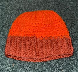 crocheted beanie hat
