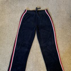 Black Velour Sweatpants
