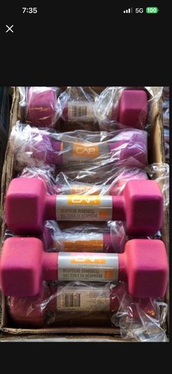 5LB Pound Neoprene DUMBBELLS  Pair 
