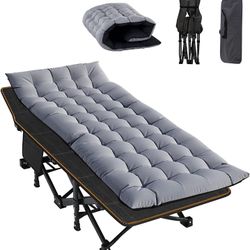 Outdoor Folding Camping Cot with Carry Bag For Adults