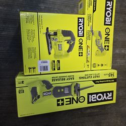 RYOBY 18V ONE + MULTY-TOOL, JIG SAW, RECIPROCATING SAW NEW (TOOL ONLY) $70 EACH 