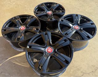 BENTLEY CONTINENTAL GT GTC FLYING SPUR 20" GENUINE FACTORY OEM WHEELS RIMS SET