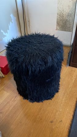 Fuzzy chair w/storage
