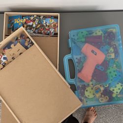 Wooden Puzzles And Building Set