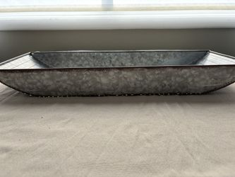 Tray - Rectangle, Galvanized 