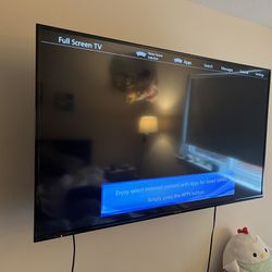 Panasonic 50in Flatscreen Tv With Wall Mount