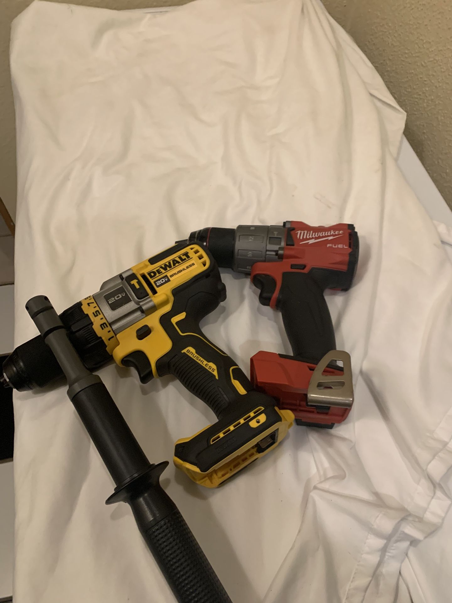 Dewalt 20V Max Hammer Drills And Milwaukee $120 EACH 