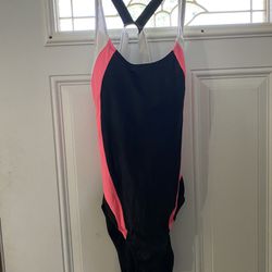 Black and Pink Size 12 Reebok Swimsuit