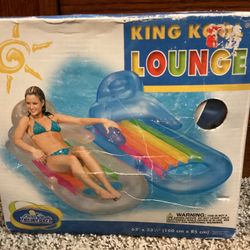 King Kool Pool Lounge Inflatable Chair NEW Vintage 2006
