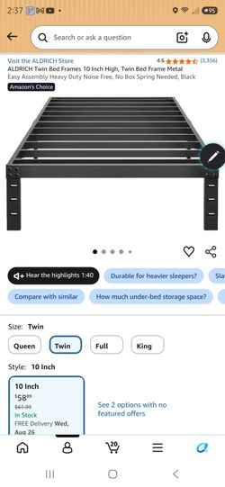 Metal Twin Bed Frame