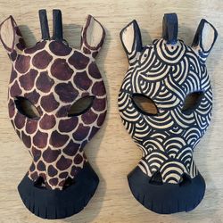 AFRICAN ANIMALS WOOD PLAQUES