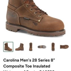 Carolina CA9528 Composite Toe Insulated Leather Work Boots Waterproof Mens 12