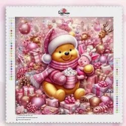 Pooh And Piglet Christmas Disney 5D Diamond Painting