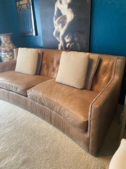 Leather sofa- 92”