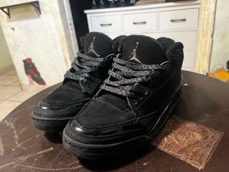 jordan 3 black cats size 9.5