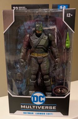 McFarlane DC Multiverse Batman Armor Suit Platinum Edition 7" Figure