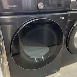 Samsung Bespoke 7.4 Cu Front Load Gas Dryer In Navy Blue