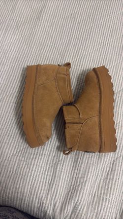 Girls Bearpaw Shorty Suede Boots size 4