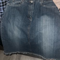 Y2K Carol Anderson Denim Midi Skirt