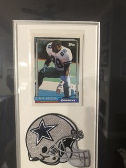 Darren Woodson Signed Framed Photo With Rookie Card And COA  Thumbnail