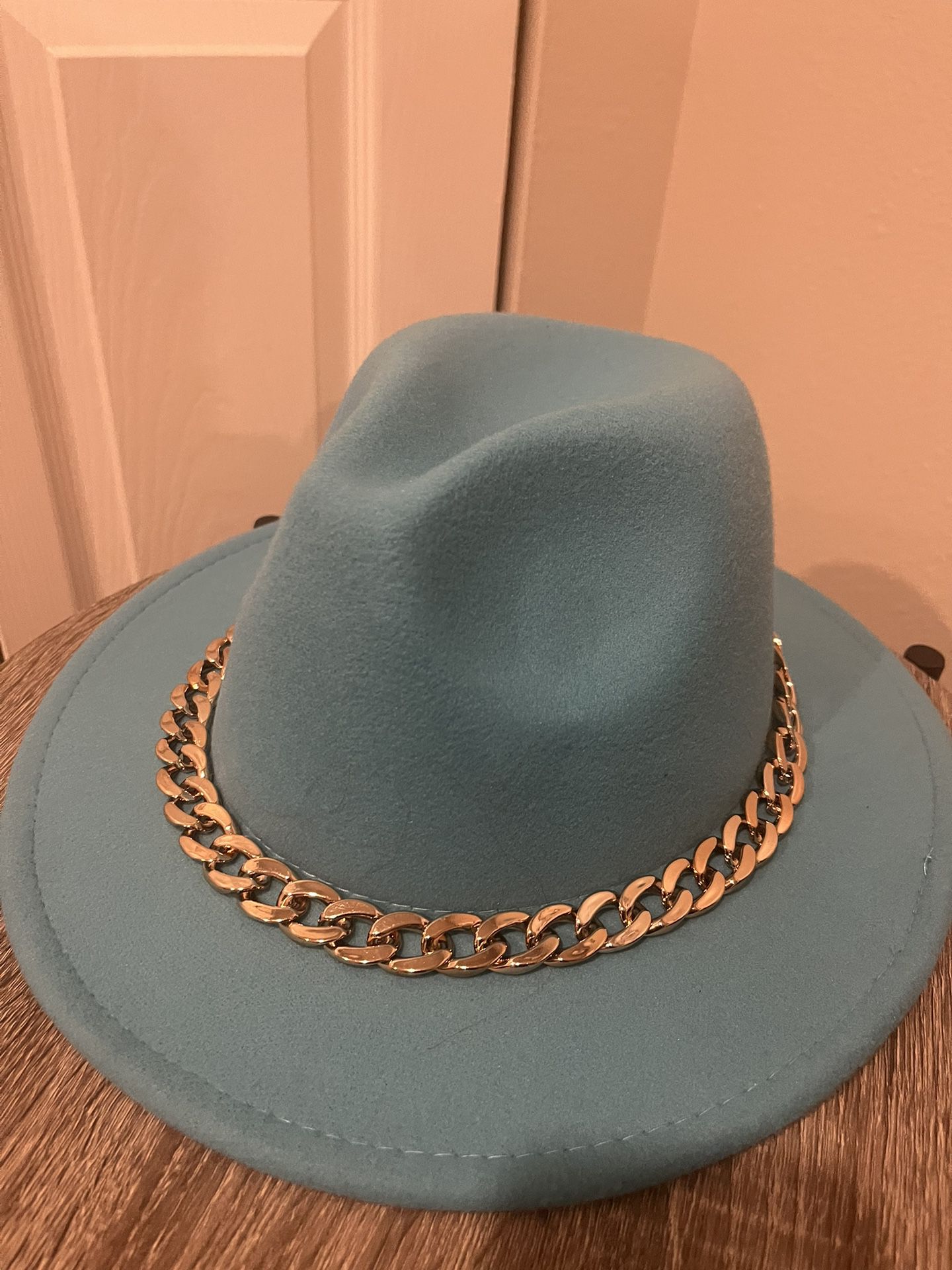 A Light Blue cowgirl Hat 