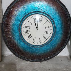 Large Pier1 Teal Clock 