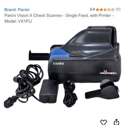 Panini Vision X Scanner Single Feed With Printer