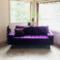 Purple Velvet Couch