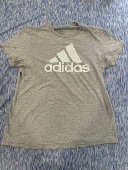 adidas Women's "The Go-To Tee" Short Sleeve Graphic T-Shirt - Gray XL