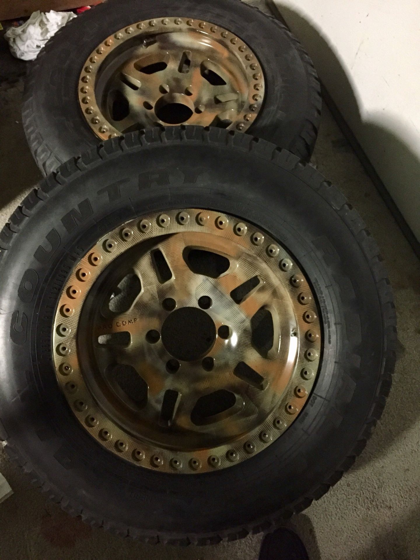 17’ procomp’s camo rims and tires