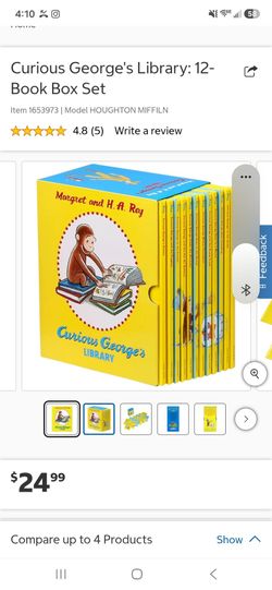 Curious George Box Set 12 book like NEW
