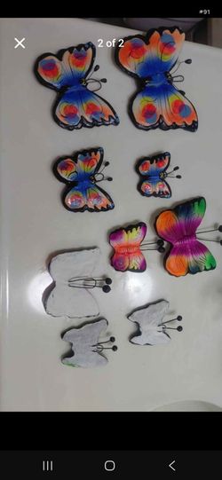 Decorative Butterfly Wall Art Set from Nicaragua.