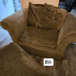 Oversized Chair & Ottoman
