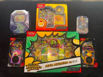 Pokémon TCG Sealed Bundle – Mega Meganium ex Box, Pokémon Day 2026 Box, Tyranitar Tin, Mini Tin & 2 Blisters NEW
