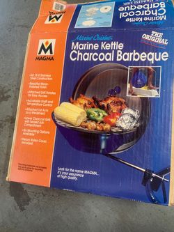 Boat kettle charcoal  barbecue