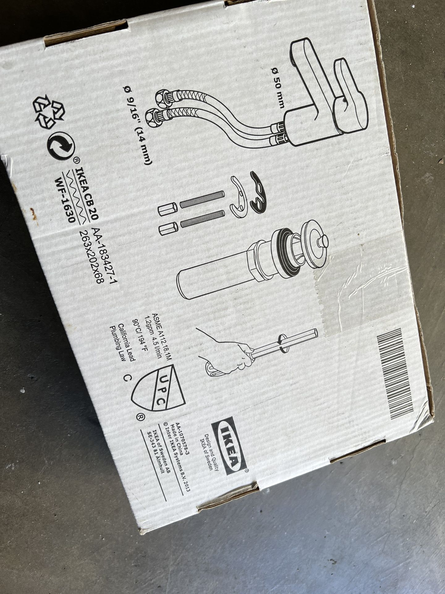 brand new bath faucet with strainer