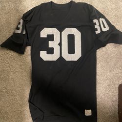 Oakland Raiders Game Used Mark  Vaneeghan Jersey 