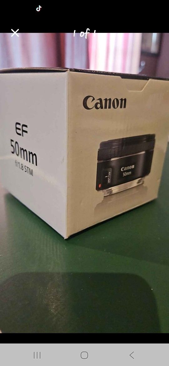 Canon EF 50mm f/1.8 STM lens