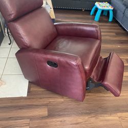 FREE Used Rocking Chair Burgundy Red Recliner Foot Rest