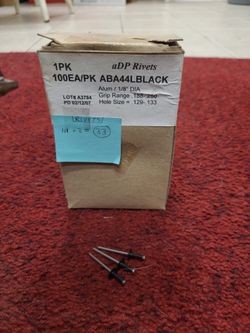 1/8" black pop rivets
