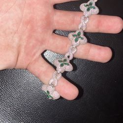 Vvs 1 Moissanite Clover Bracelet💎