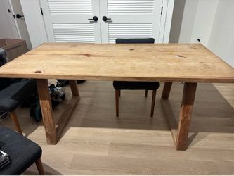 Solid Wood Dining Table (Seats 4-6)