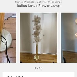 Vintage Floral Lamp